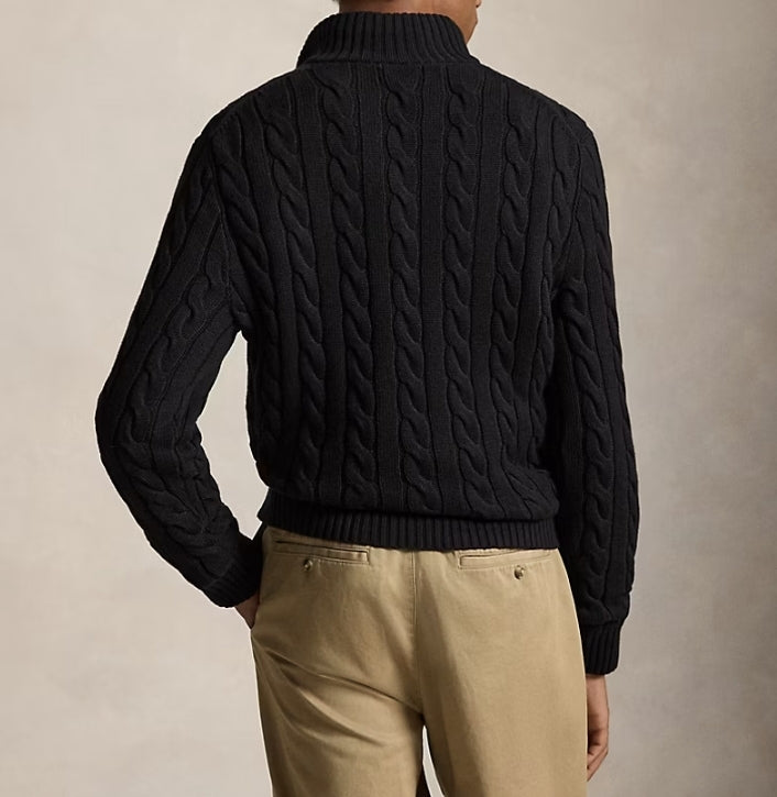 cardigans Pulls
Pull demi-zippé en coton torsadé